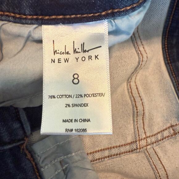 Nicole Miller Jeans 8 Womens High Rise Skinny Blue SOHO Style - Picture 9 of 13